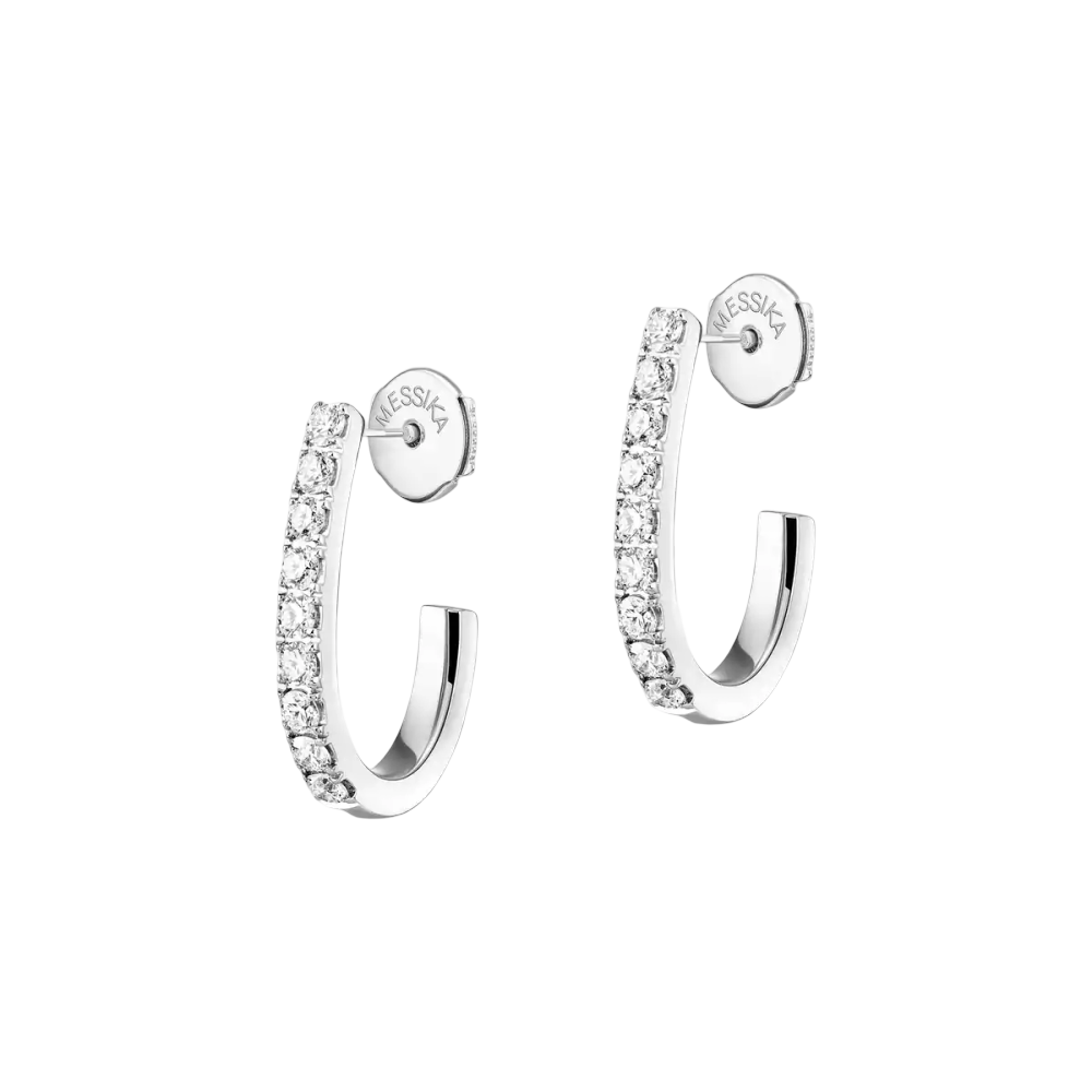 Boucles d'oreilles créoles Gatsby, petit modèle