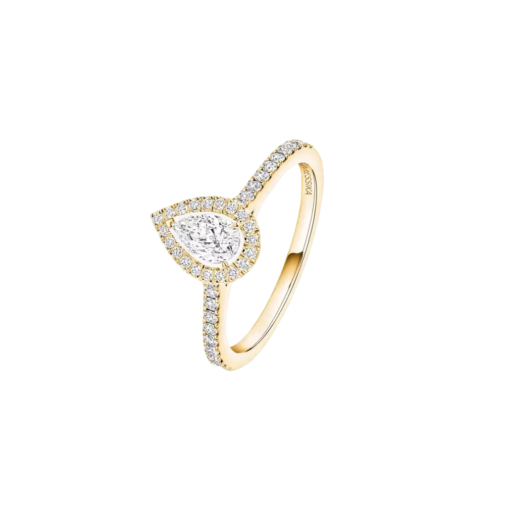 Bague solitaire Joy taille poire, petit modèle