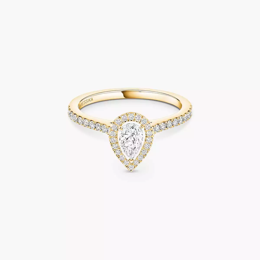 Bague solitaire Joy taille poire, petit modèle