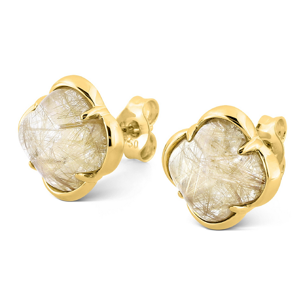 Puces, Quartz Rutile Doré, Or Jaune