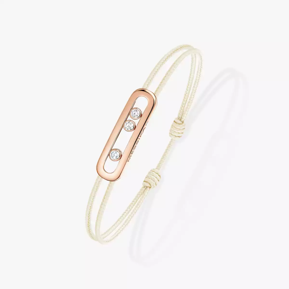 Bracelet cordon Messika Care(s) crème