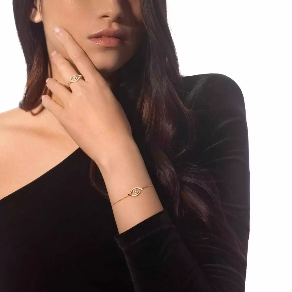 Bague Lucky Eye pavée