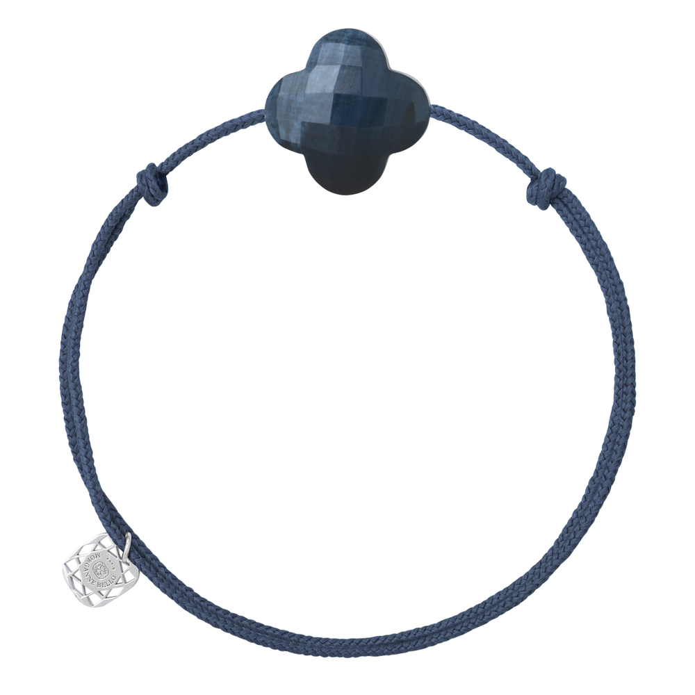 Bracelet, Pietersite Bleue, Cordon Blue Jean