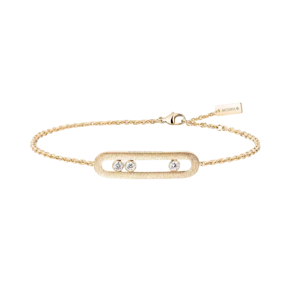 Bracelet Move Classique Ciselé Bracelet Diamant Or Jaune