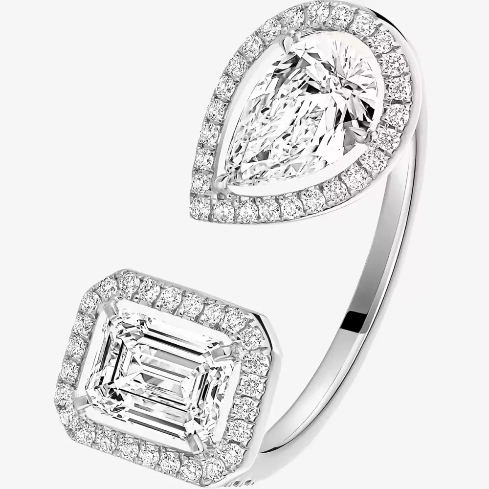 Bague My Twin toi & moi, très grand modèle