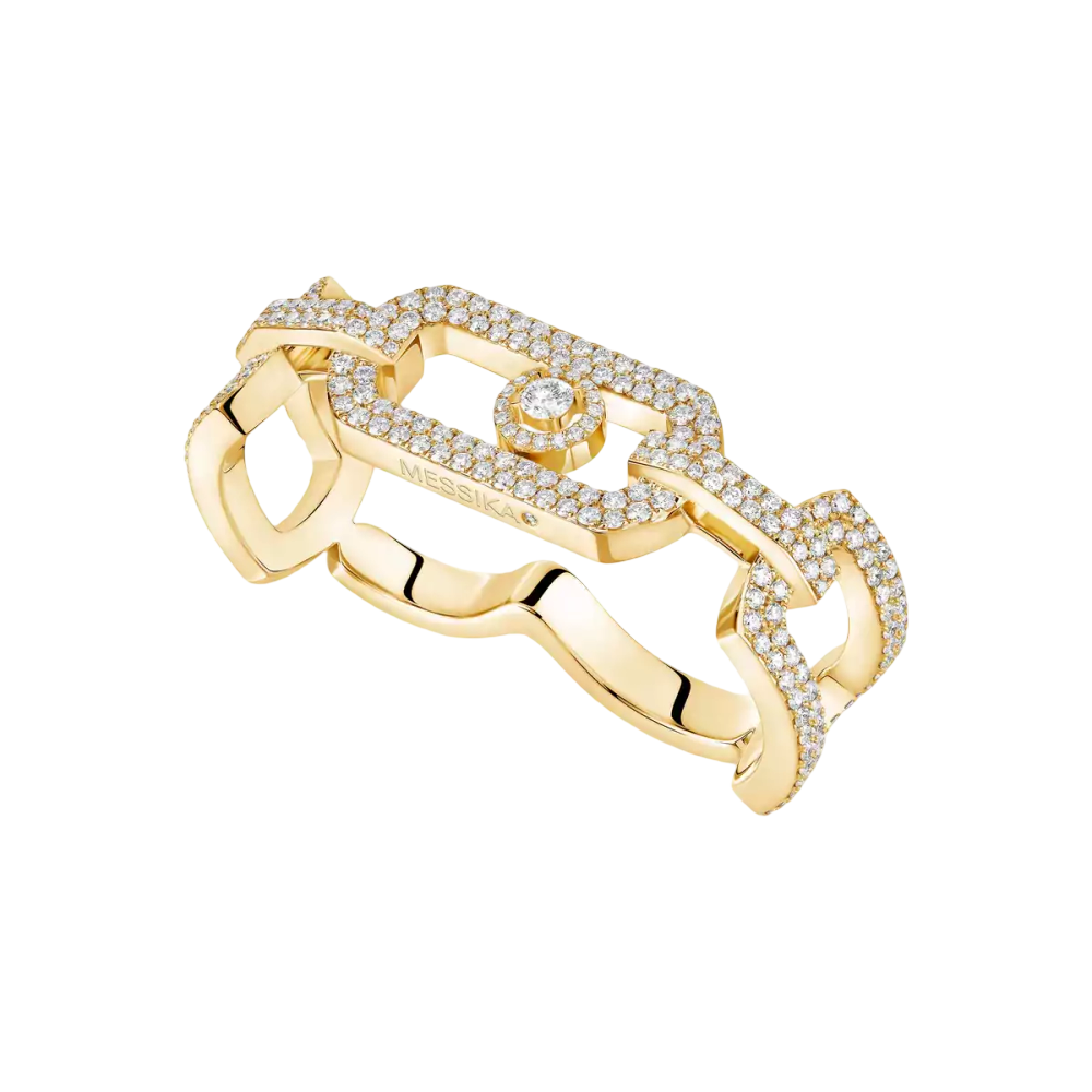 Bague 2 doigts So Move pavée