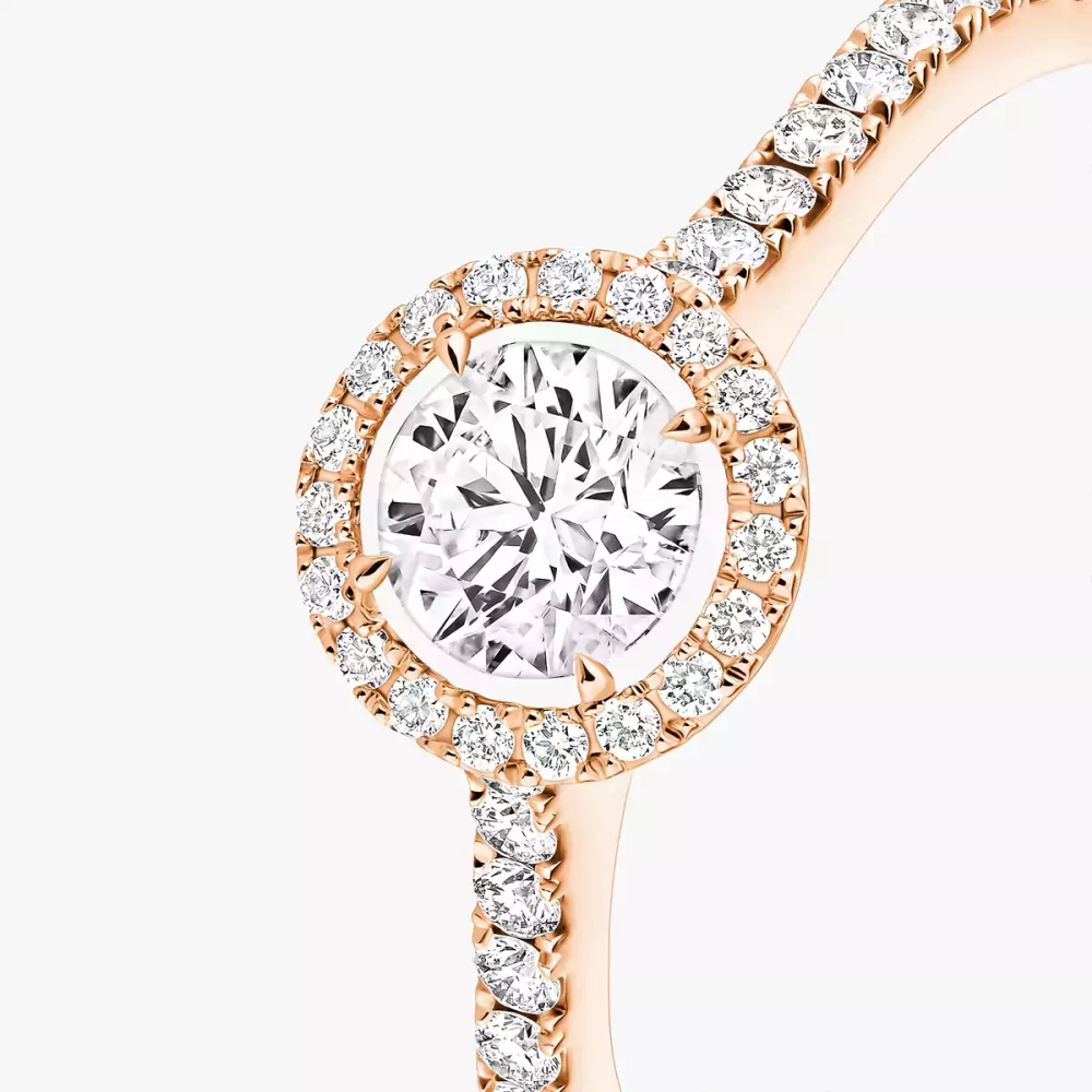 Bague solitaire Joy taille brillant, moyen modèle