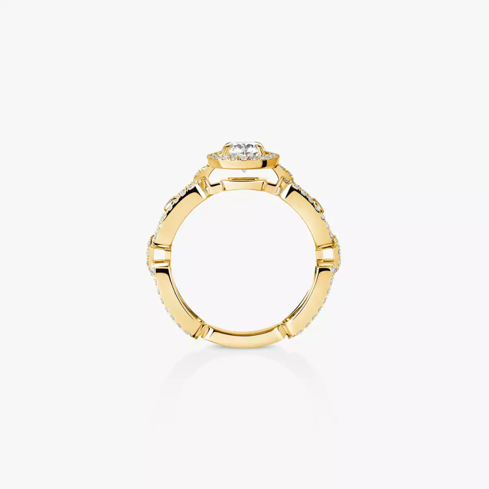 Bague solitaire Move Link, moyen modèle