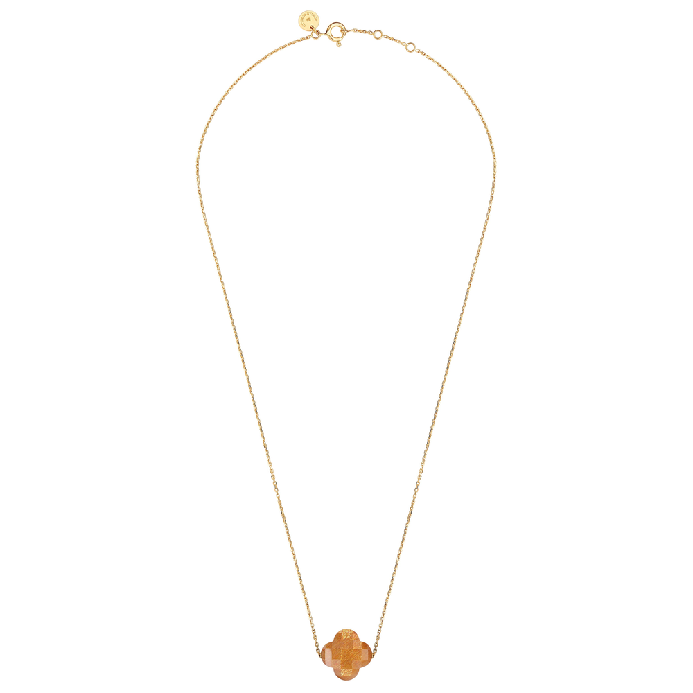Collier, Pierre De Soleil Doré, Or Jaune - Bijouterie Aurea｜Morges