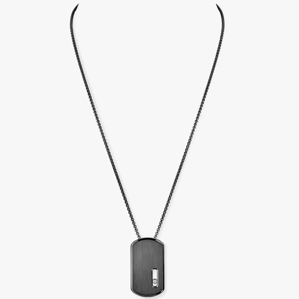 Collier pendentif Move Titanium anthracite