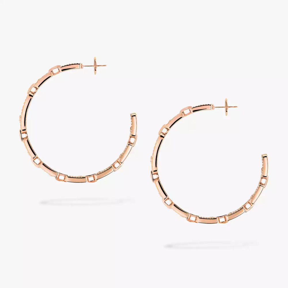 Boucles d'oreilles créoles Move Link, moyen modèle