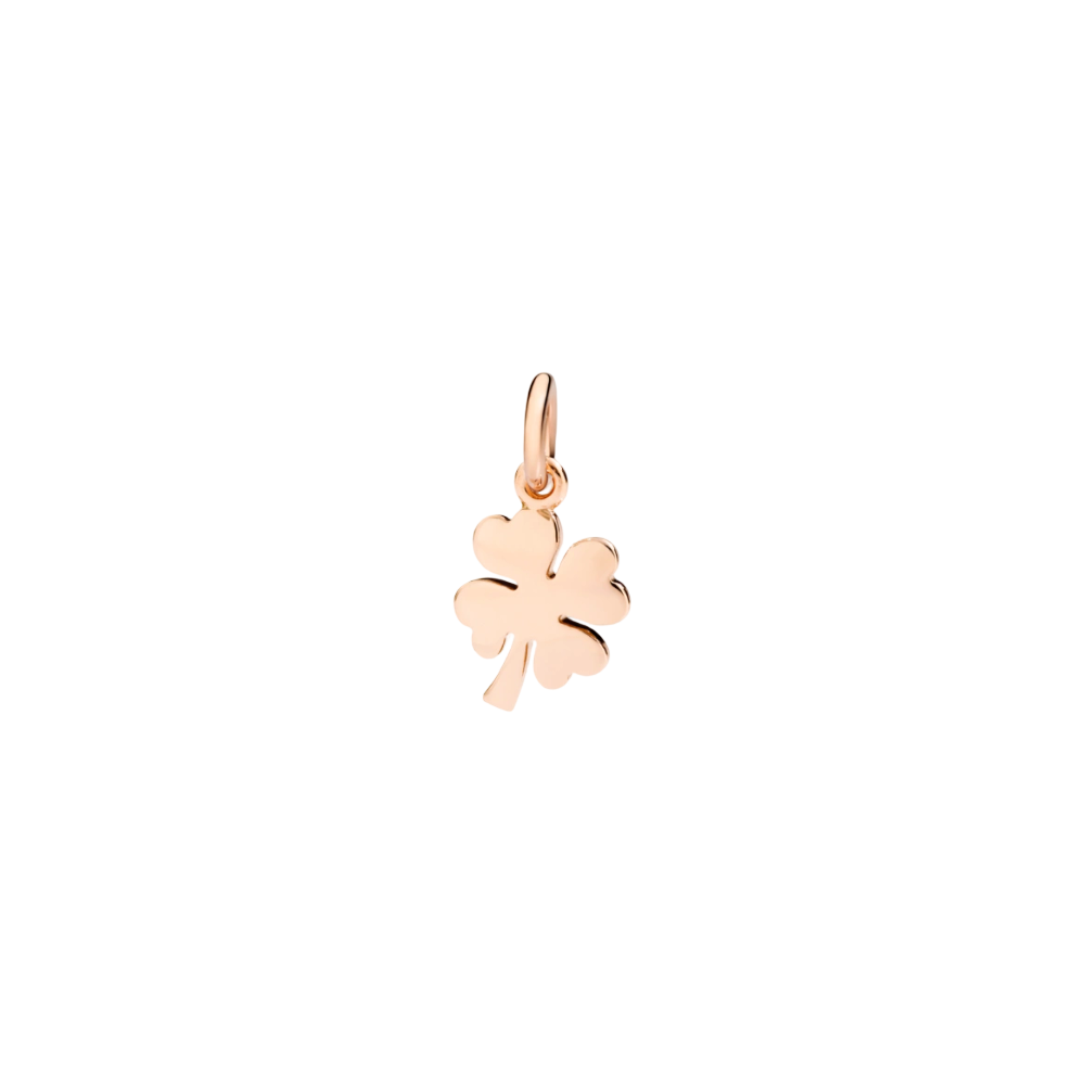 Pendentif Trèfle À Quatre Feuilles Or Rose