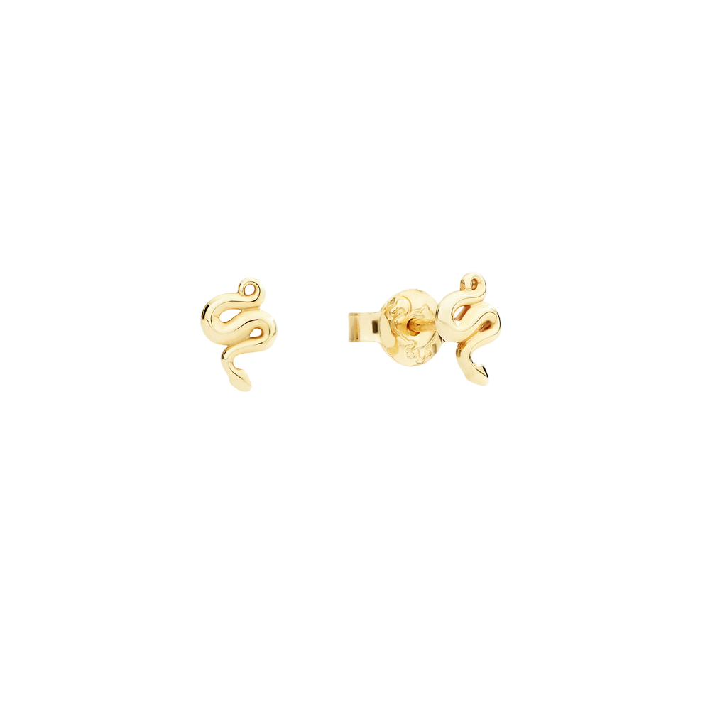 Mini Clous D'oreille Serpent Or Jaune