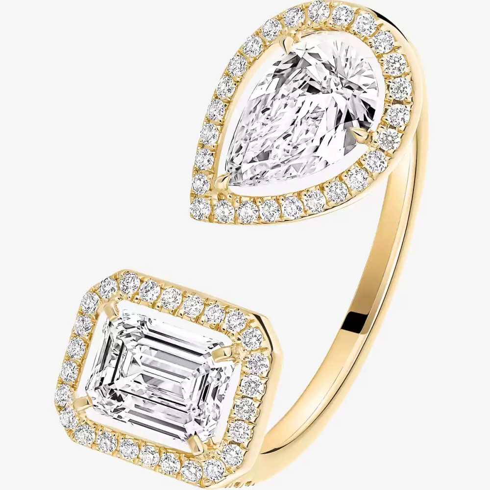 Bague My Twin toi & moi, très grand modèle