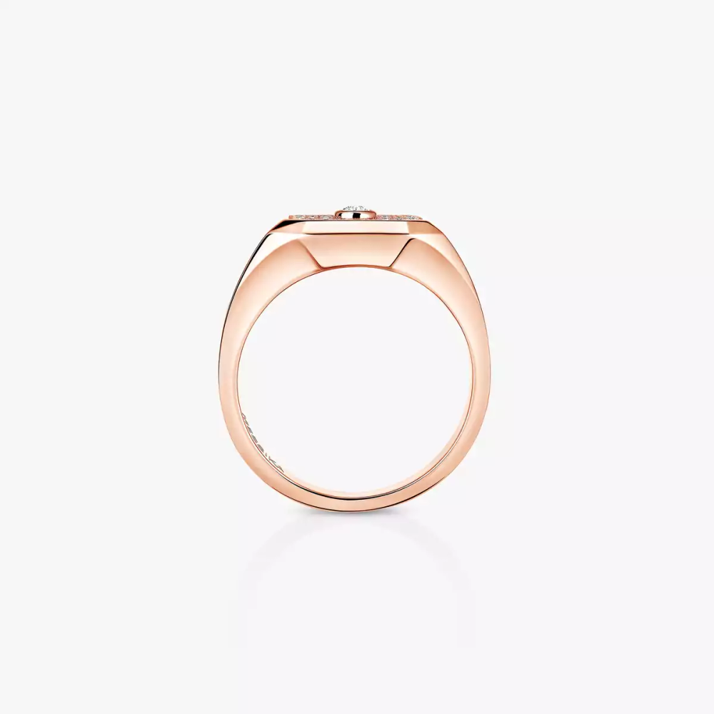 Bague chevalière Move Joaillerie pavée