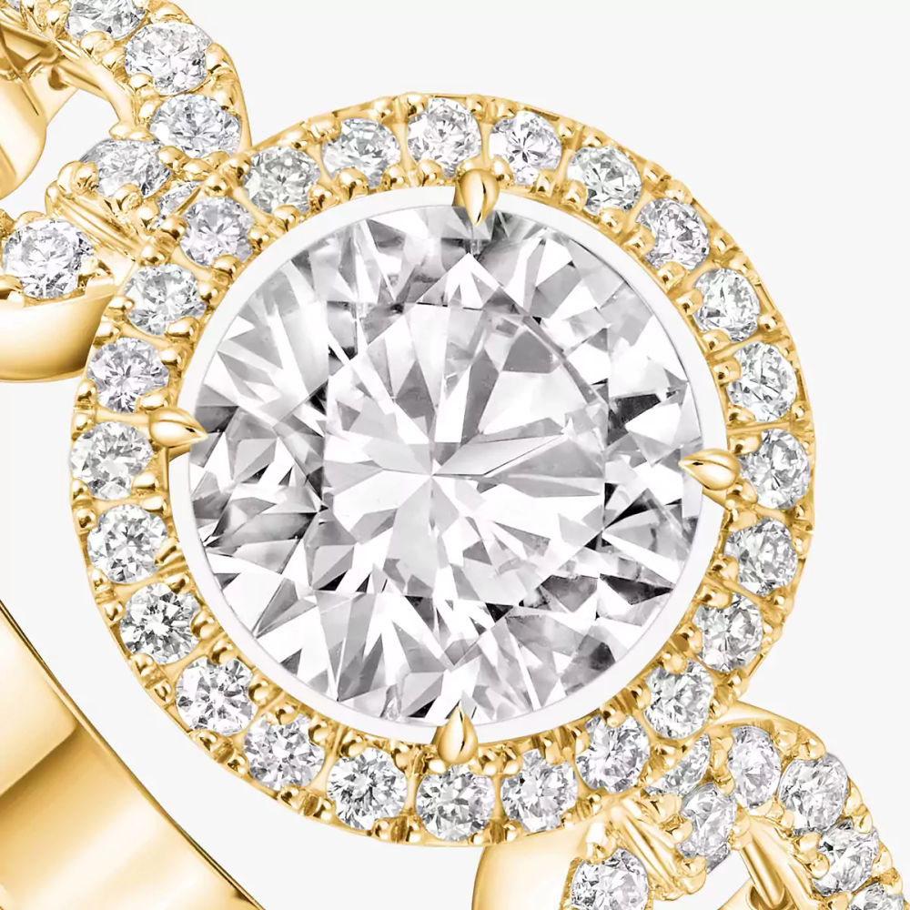 Bague solitaire Move Link, grand modèle