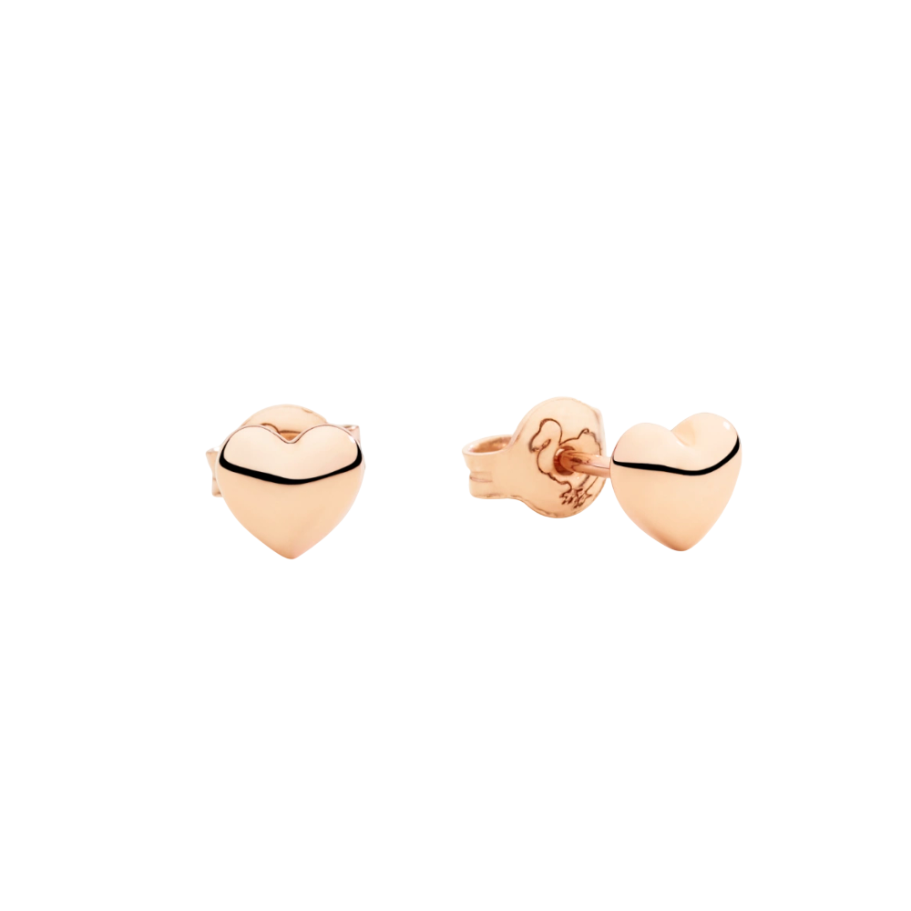 Clous D’oreille Cœur Or Rose