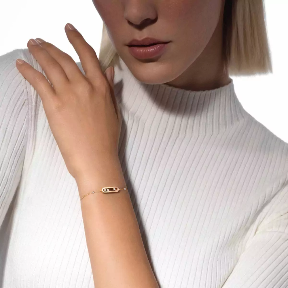 Bracelet Move Classique, petit modèle Bracelet diamant Baby Move en or jaune 18 carats