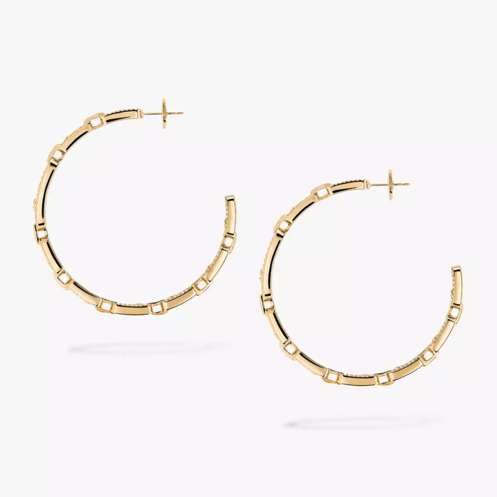 Boucles d'oreilles créoles Move Link, moyen modèle