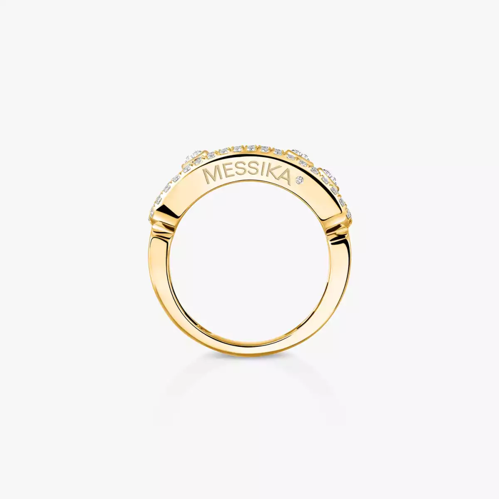 Bague Move Classique pavée, grand modèle