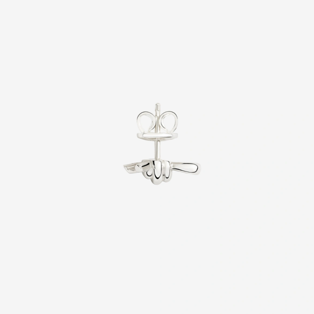 Boucle D'oreille Stud Nodo Argent