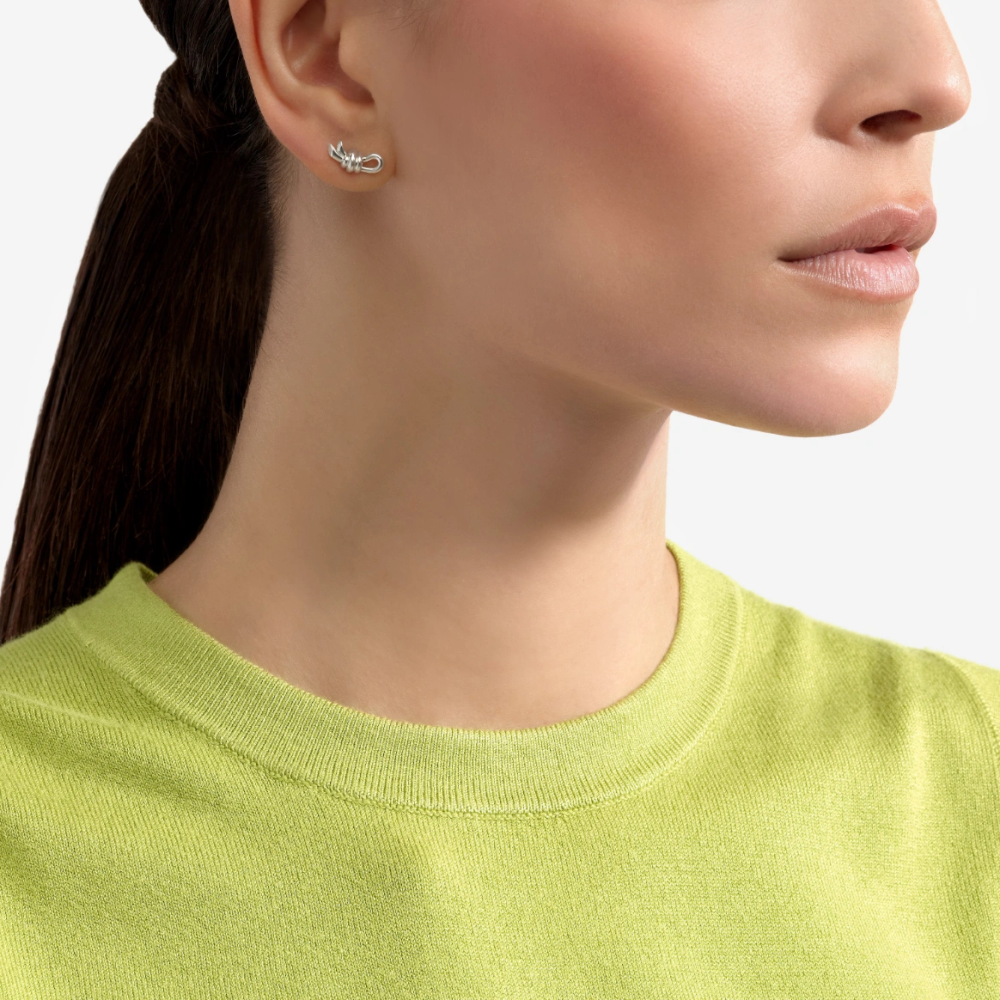 Boucle D'oreille Stud Nodo Argent
