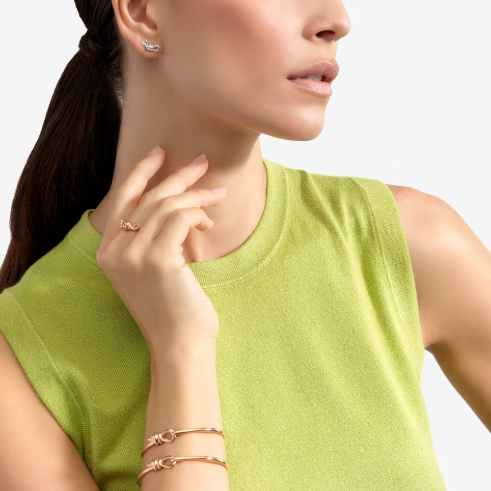 Boucle D'oreille Stud Nodo Argent