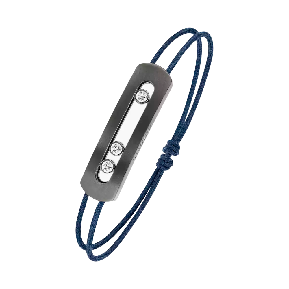 Bracelet cordon Move Titanium Bracelet Diamant Graphite Titanium