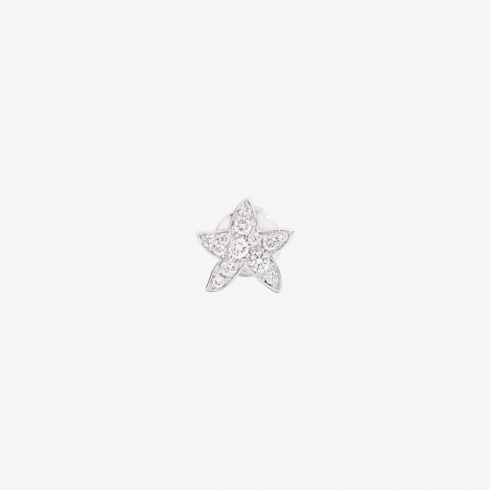 Boucle D'oreille Stellina Or Blanc & Diamants