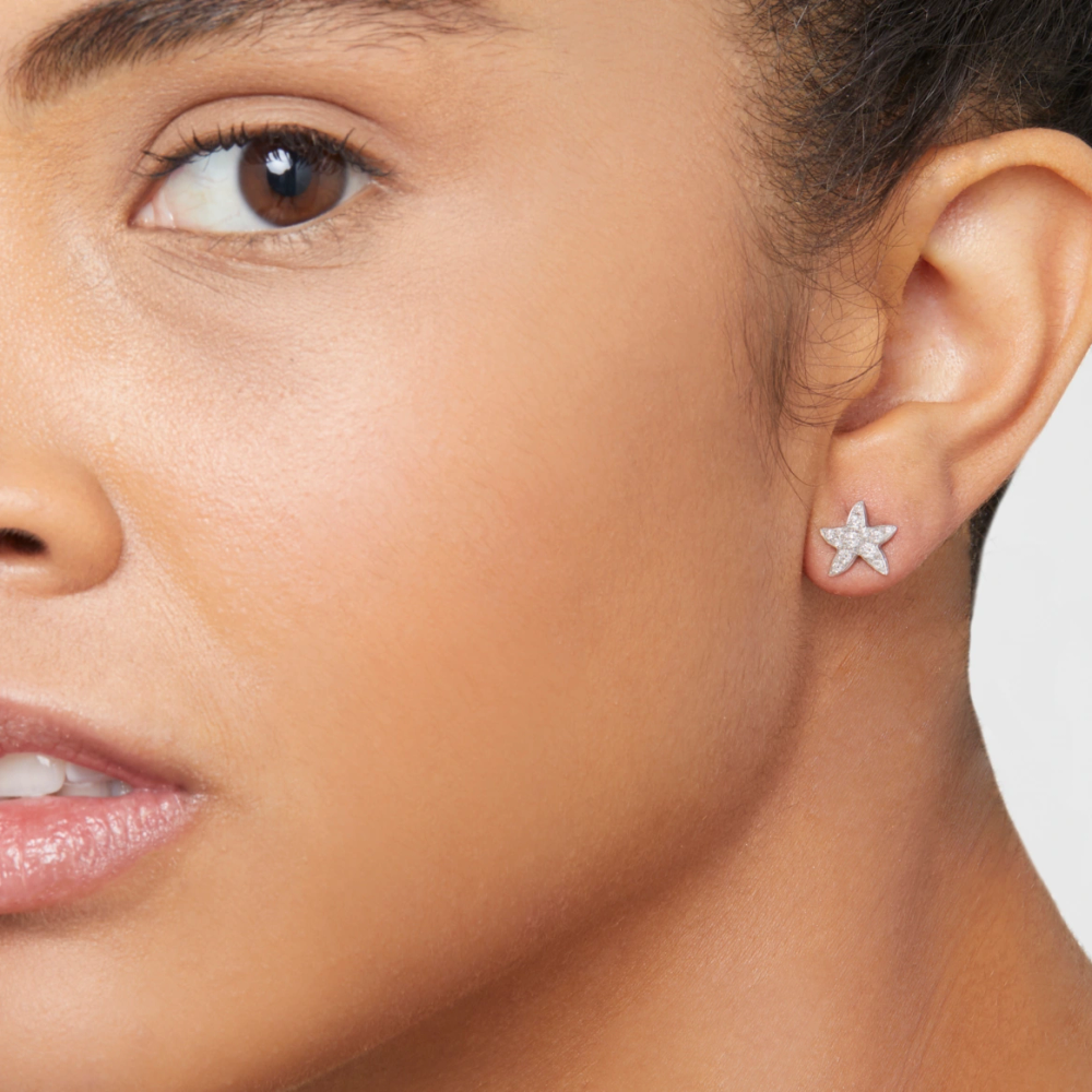 Boucle D'oreille Stellina Or Blanc & Diamants