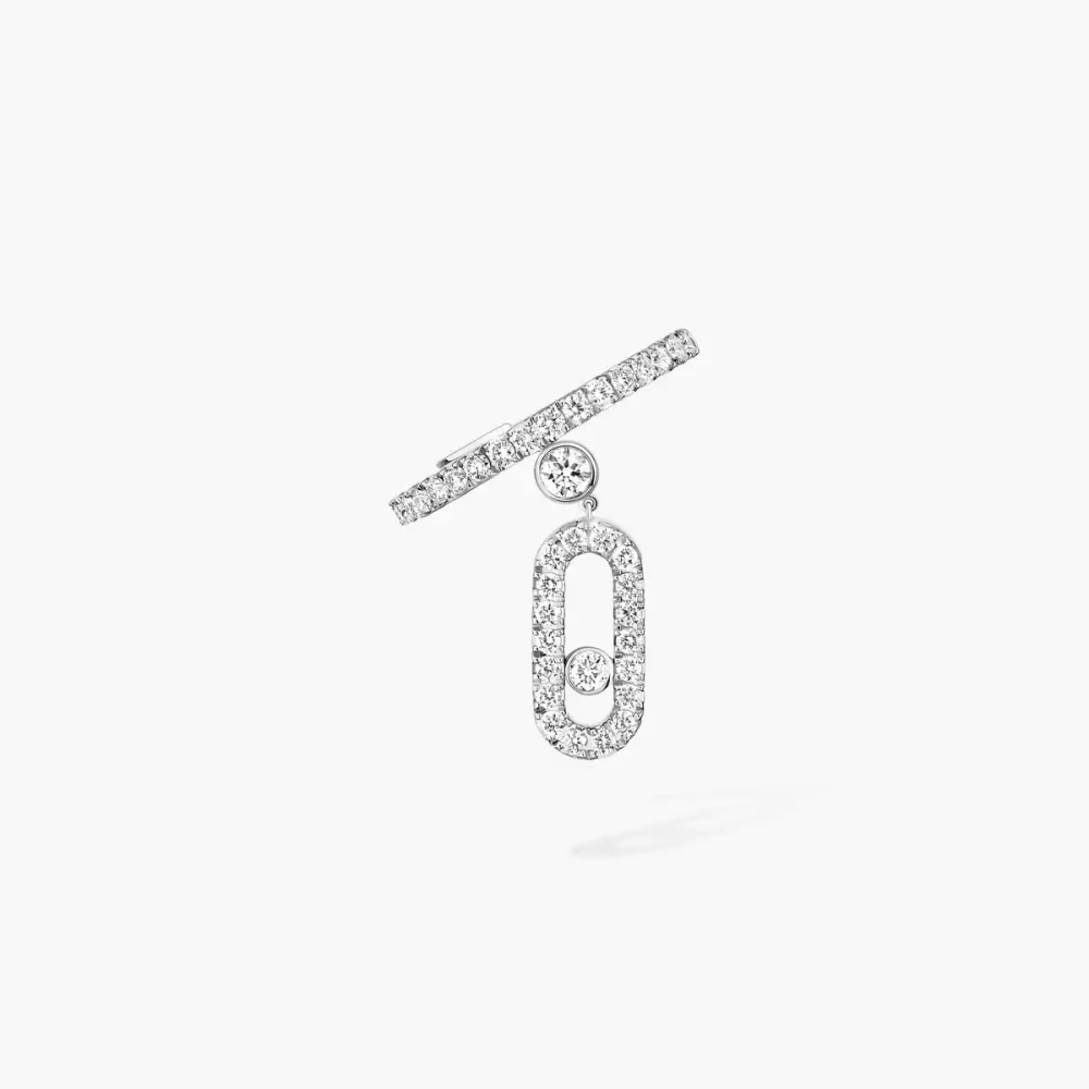 Clip d'oreille pampille Move Uno pavé