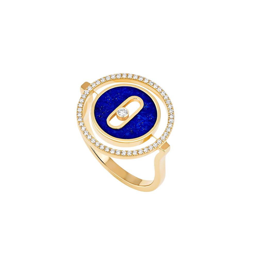 Bague Lucky Move lapis lazuli, petit modèle