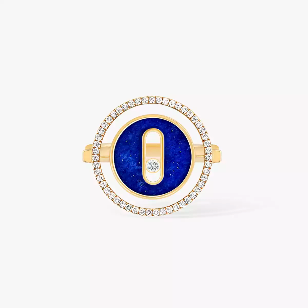 Bague Lucky Move lapis lazuli, petit modèle