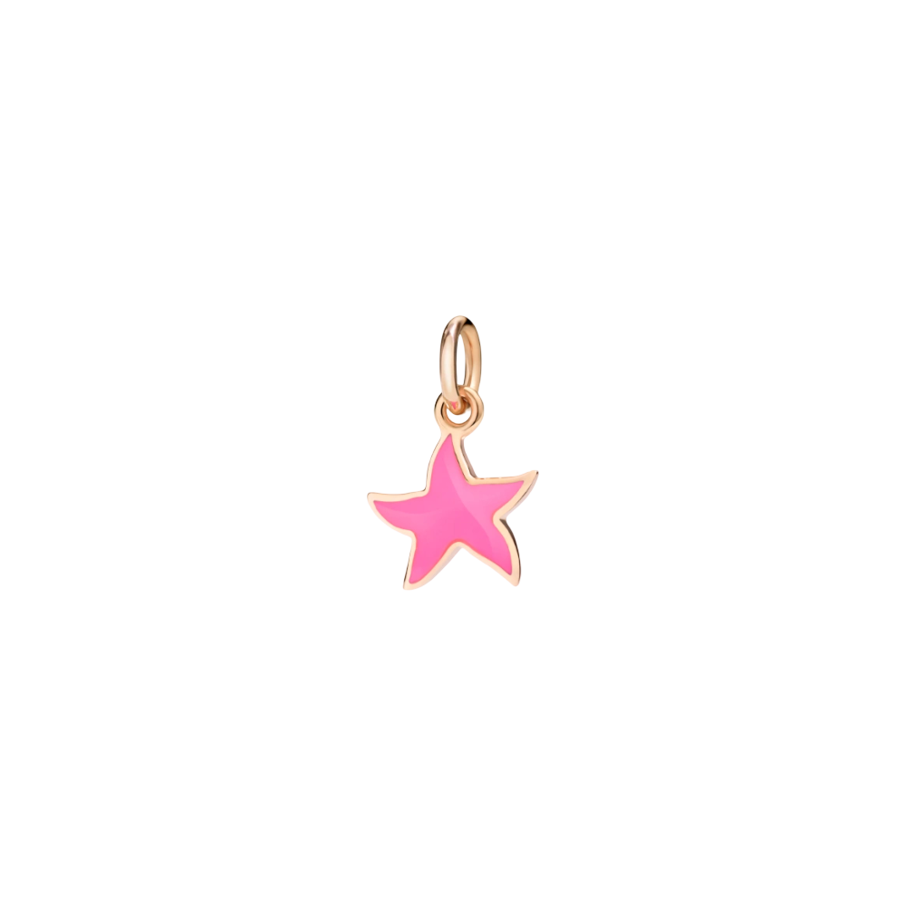 Pendentif Stellina Or Rose & Émail
