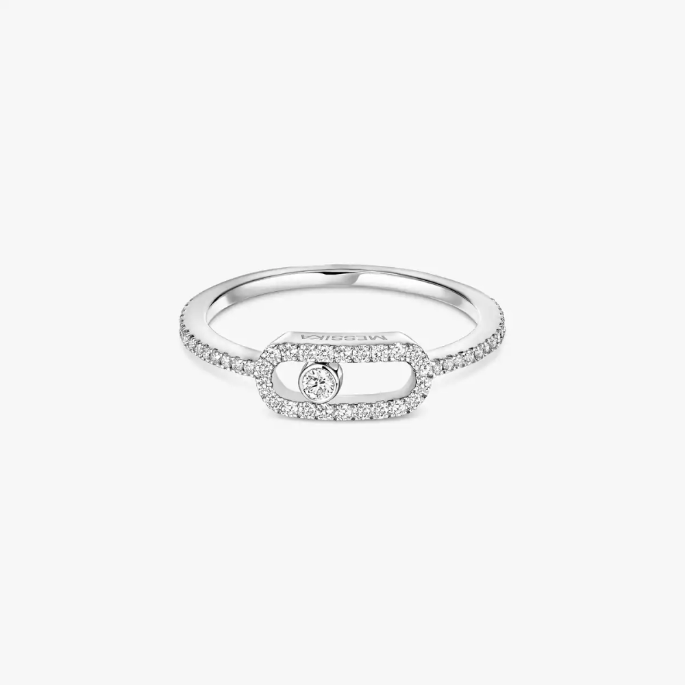 Bague Move Uno pavée, petit modèle