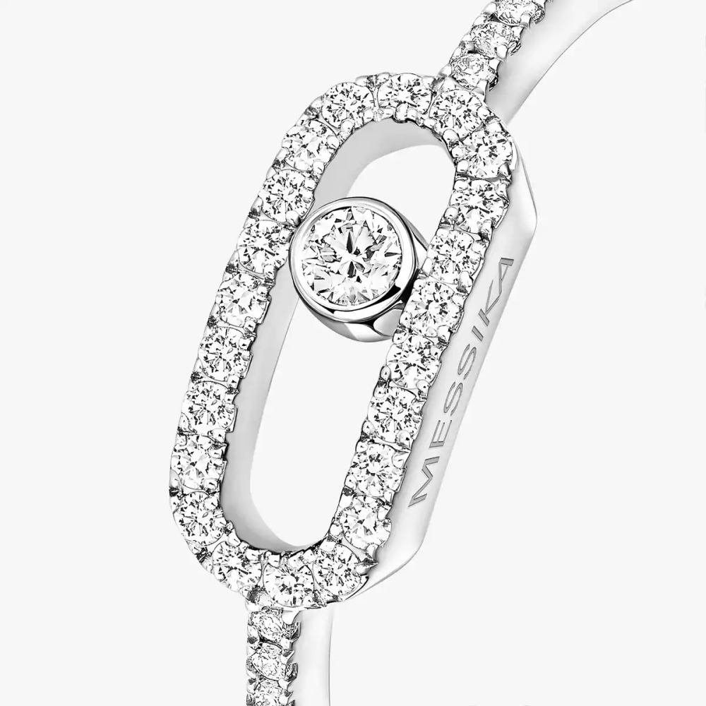 Bague Move Uno pavée, petit modèle