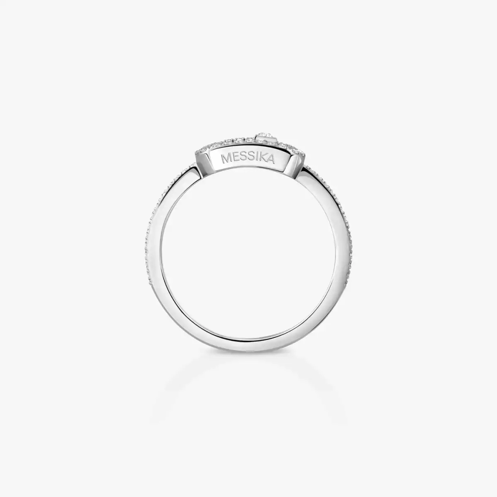 Bague Move Uno pavée, petit modèle