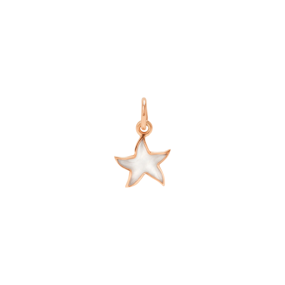 Pendentif Stellina Or Rose & Émail