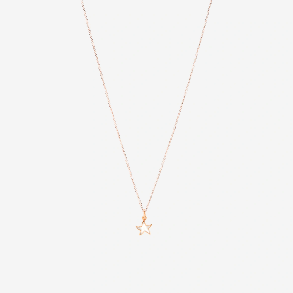 Pendentif Stellina Or Rose & Émail
