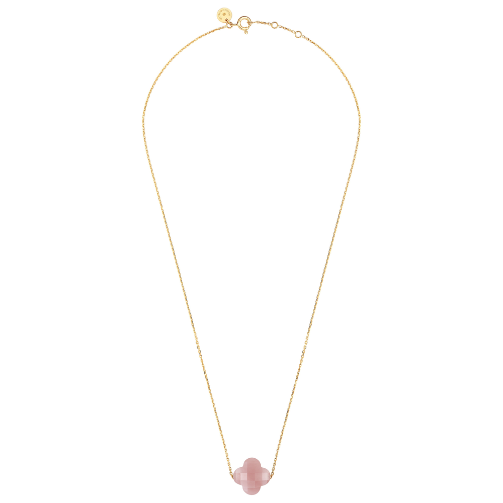 Collier, Quartz Guava, Or Jaune - Bijouterie Aurea｜Morges