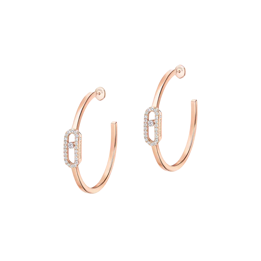 Boucles d'oreilles créoles Move Uno, petit modèle