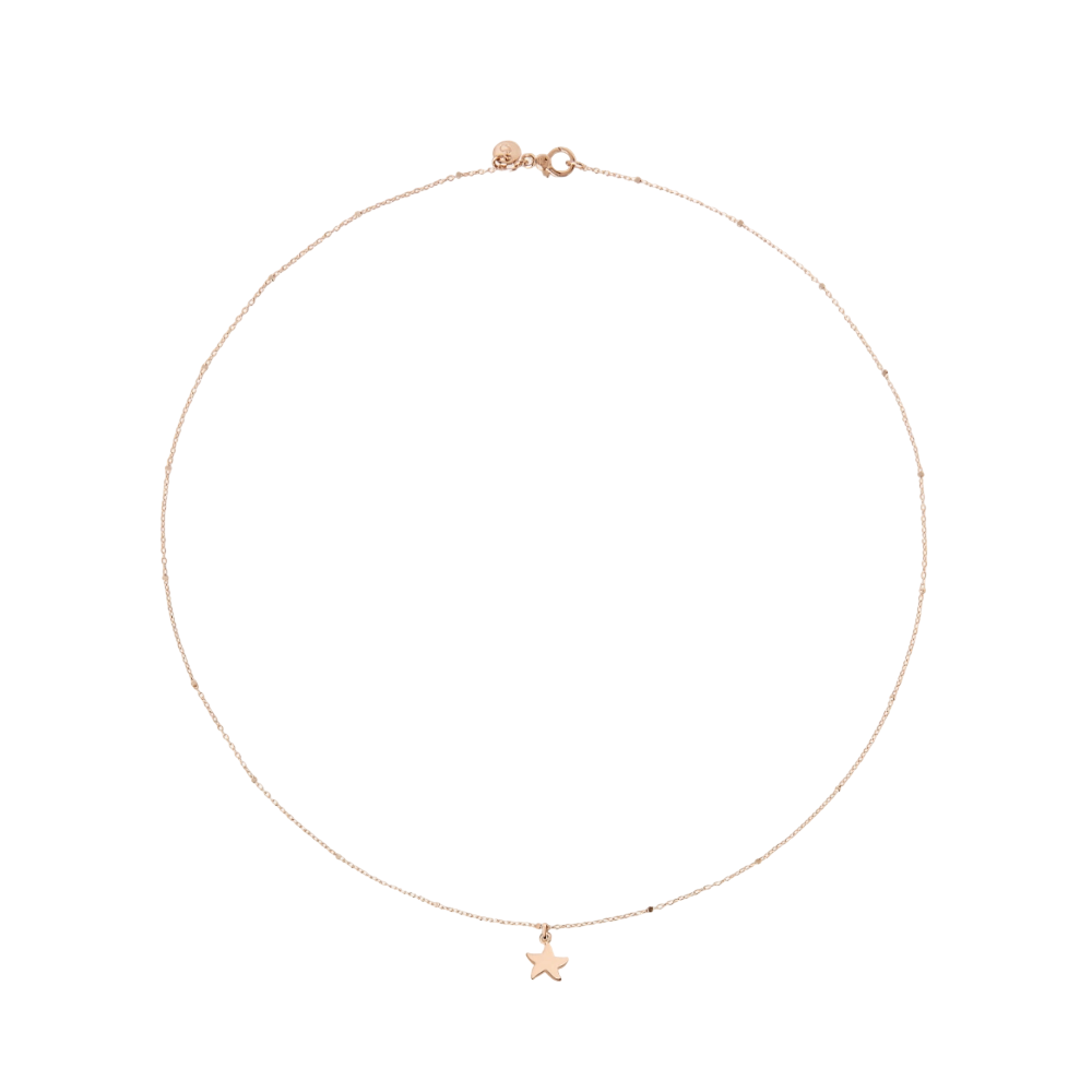 Collier Mini Stellina Or Rose